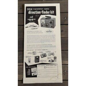 Heathkit Transistor Radio Vintage Print Ad 1950s Direction Finder Kit Marine